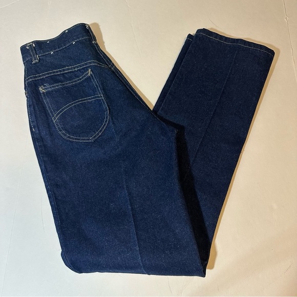 Vtg 80s Chic Jeans Sz 10 Blue Denim Mom Hi Rise Tapered Leg Made In USA - Picture 1 of 9